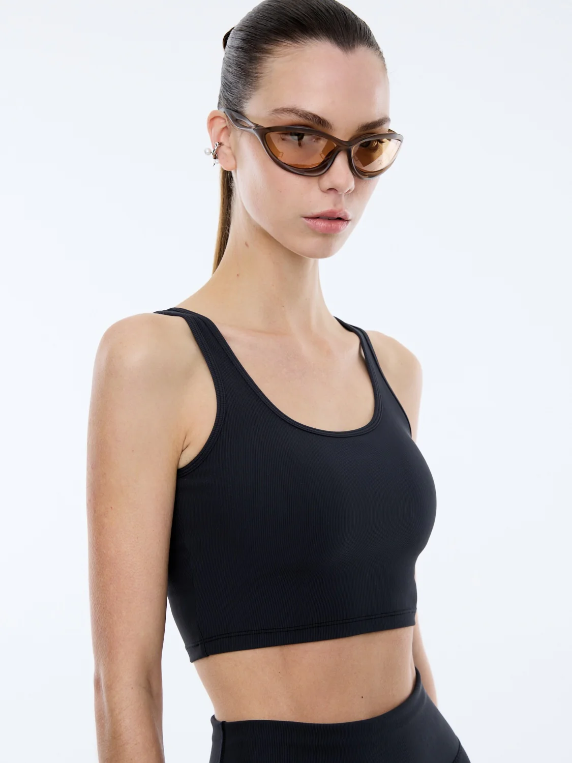 ATHLEISURE CROPPED RIB TANK - Image 5