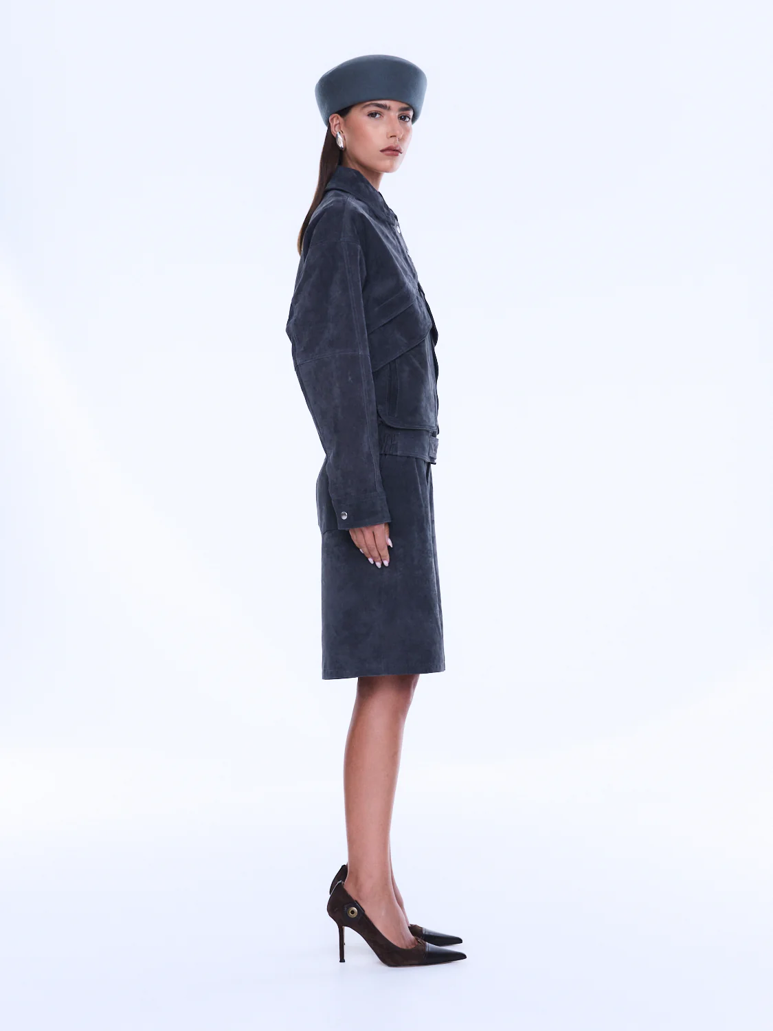 EMMA UTILITY SUEDE JACKET - Image 3