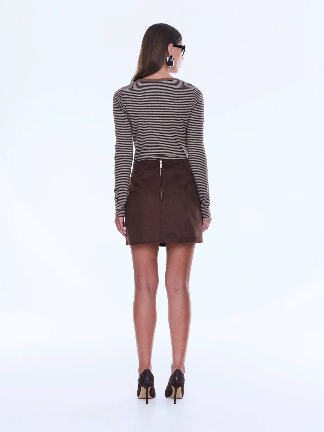 ENA FAUX SUEDE SKIRT - Image 4