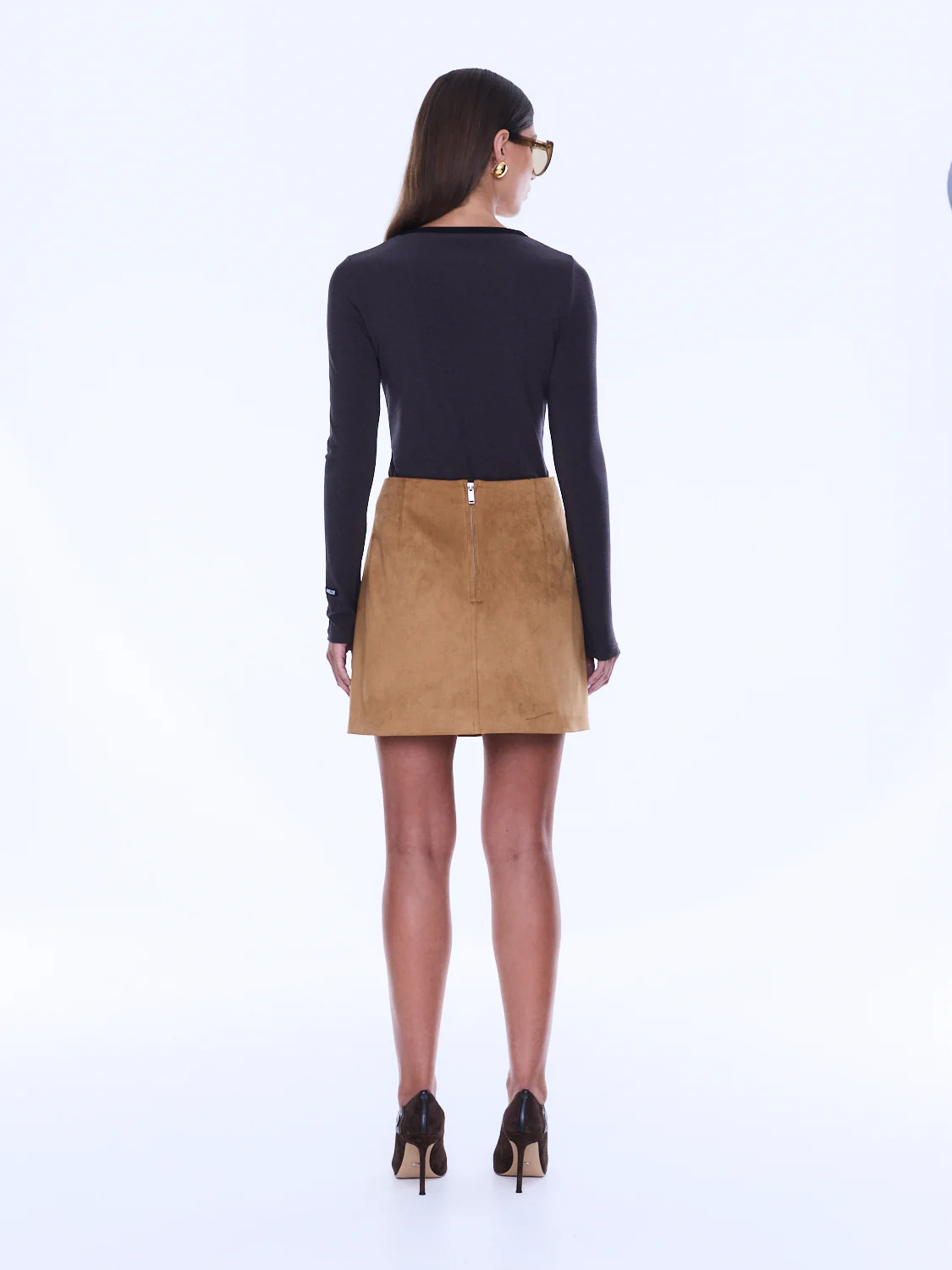 ENA FAUX SUEDE SKIRT - Image 3