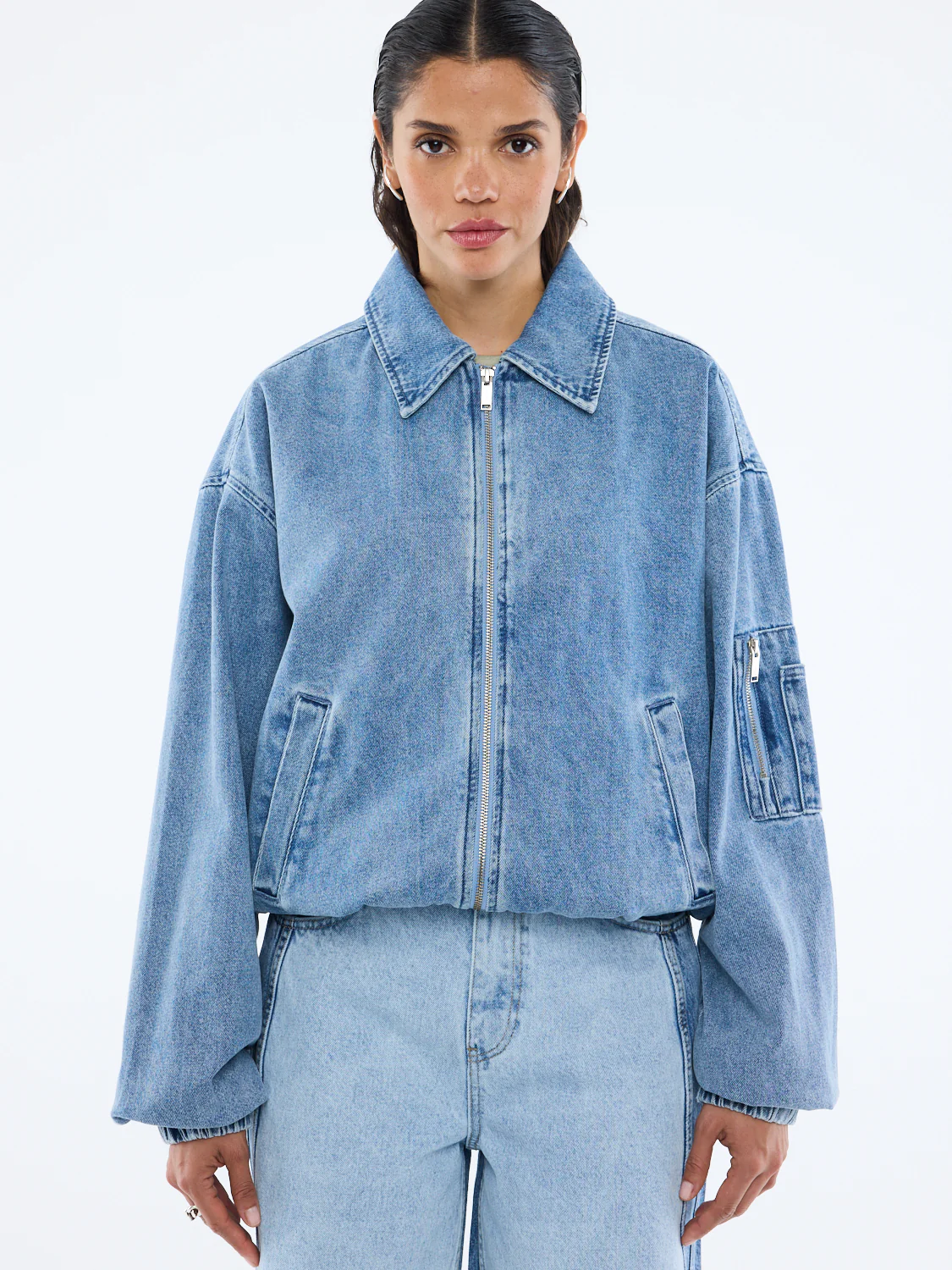 HARLOW DENIM BOMBER - Image 6