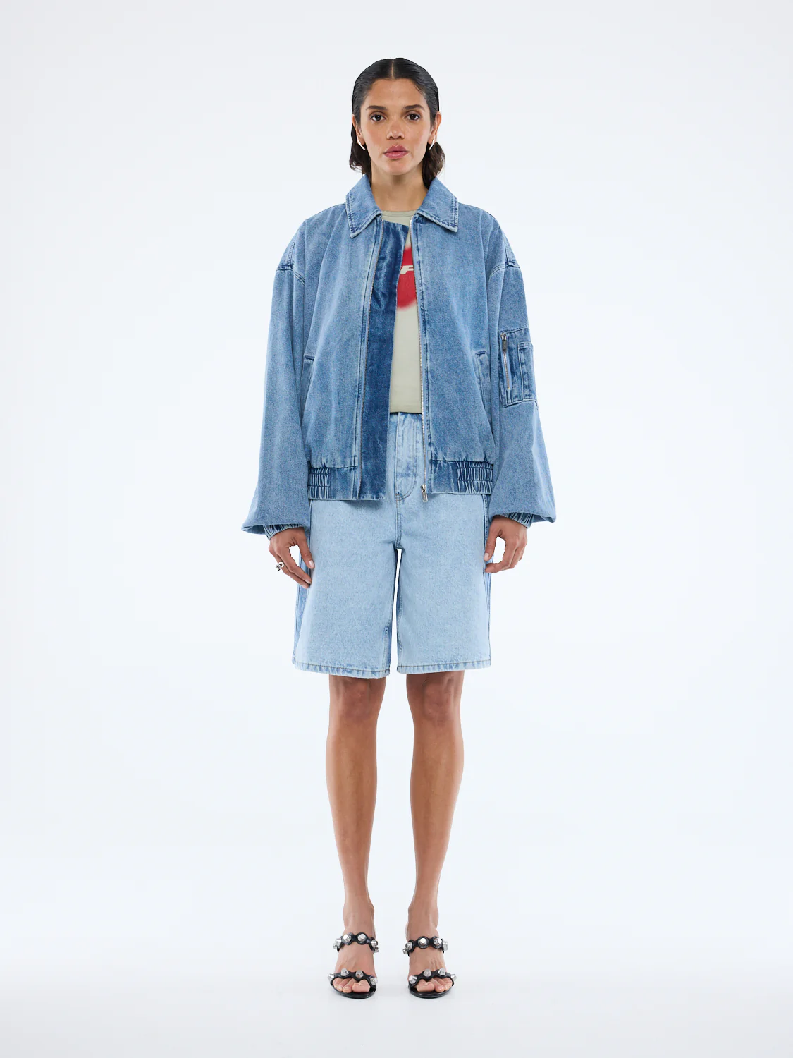 HARLOW DENIM BOMBER - Image 7