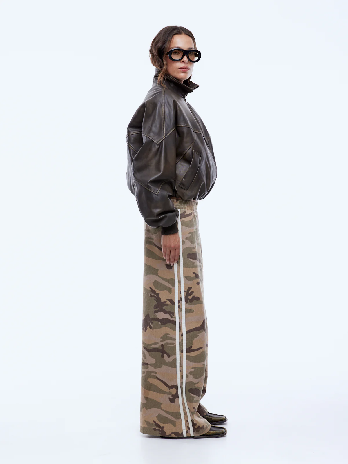 MARI LEATHER BOMBER - Image 3