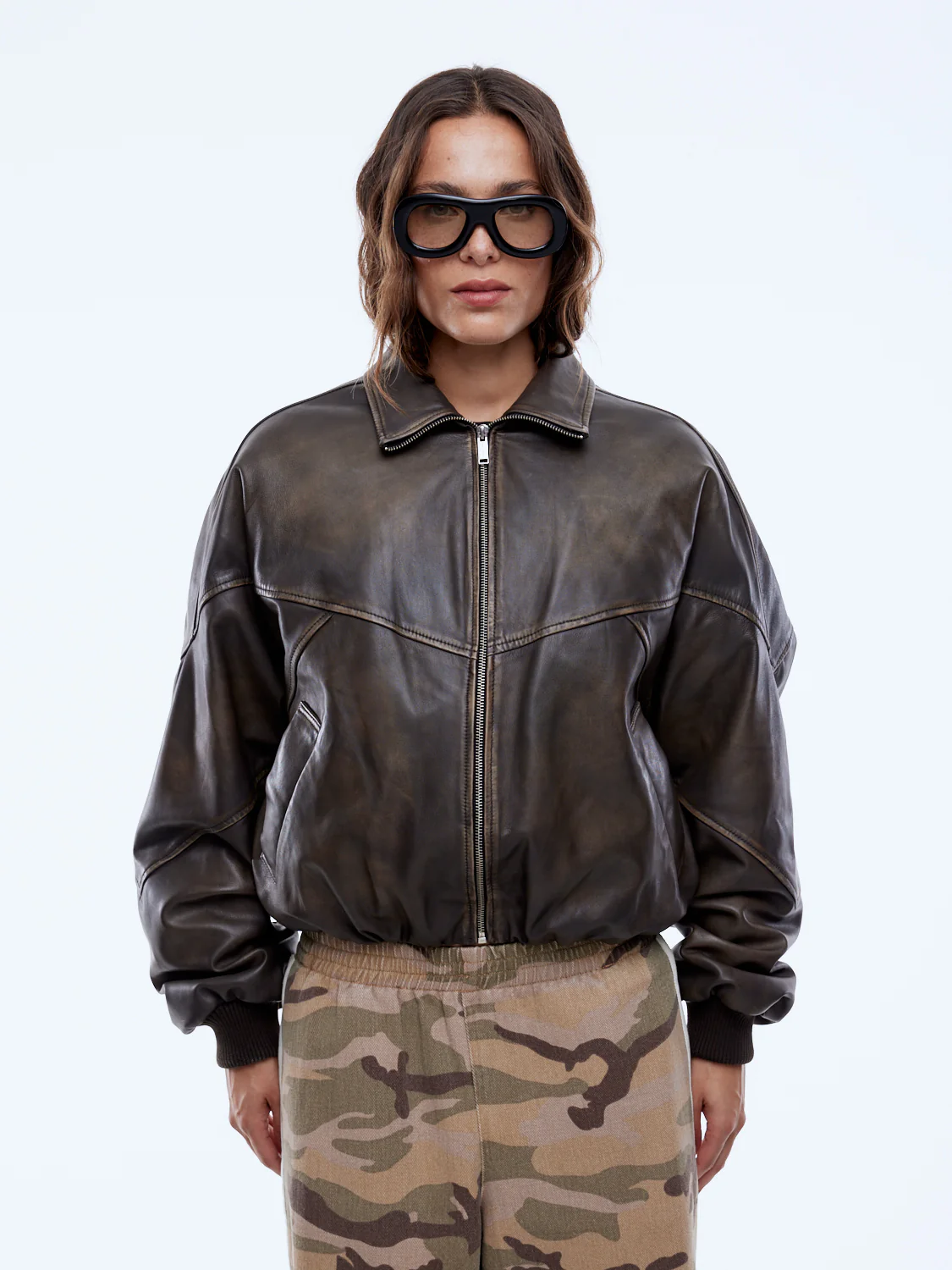 MARI LEATHER BOMBER - Image 5