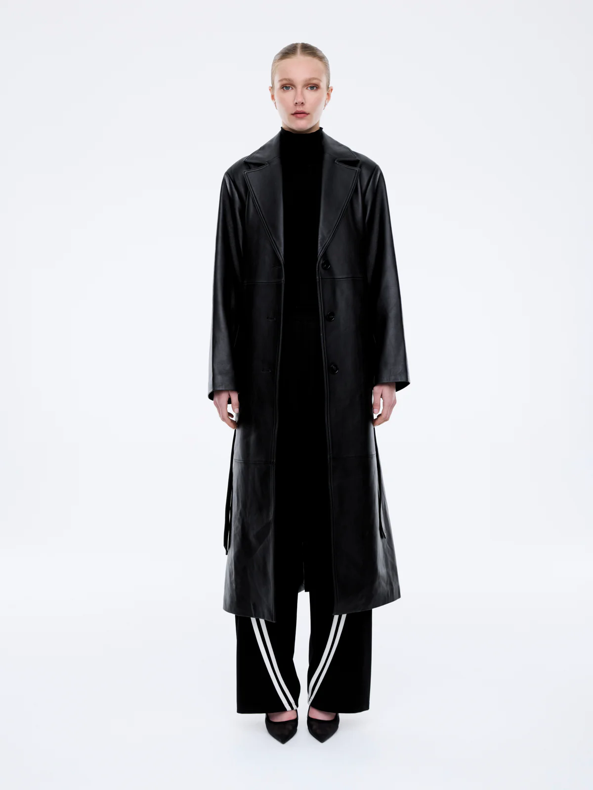 MILEY LEATHER TRENCH - Image 3