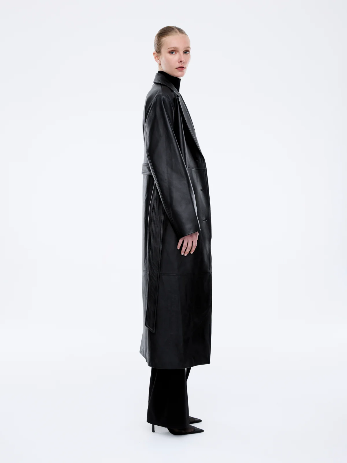 MILEY LEATHER TRENCH - Image 4