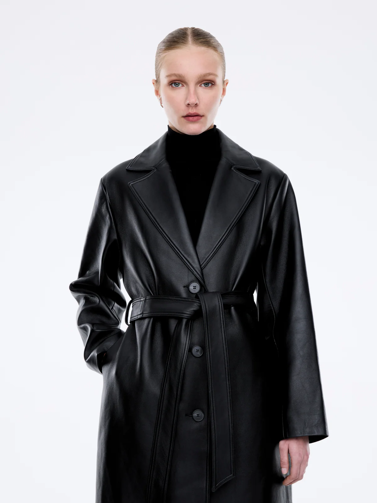 MILEY LEATHER TRENCH - Image 7