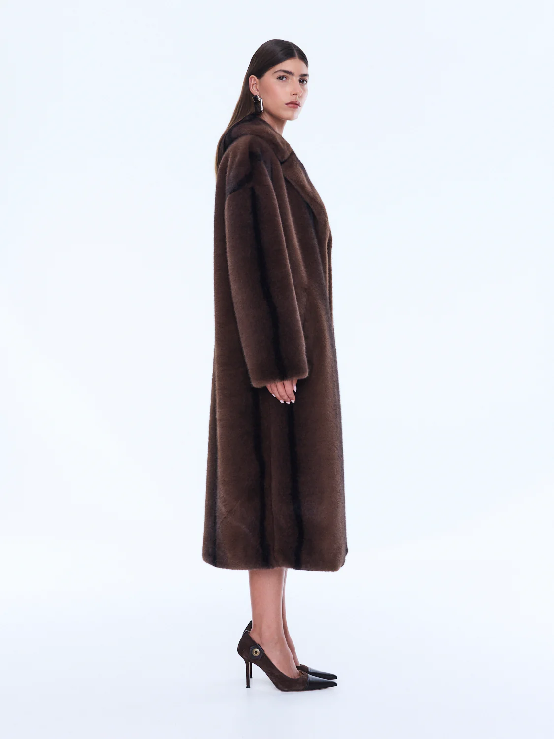 NOVA LONGLINE FAUX FUR JACKET - Image 3