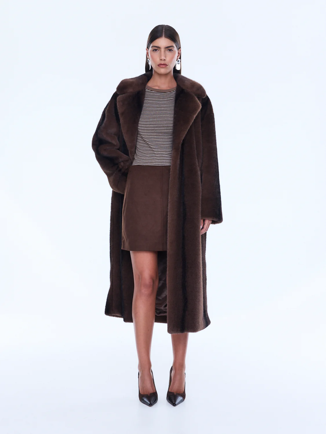 NOVA LONGLINE FAUX FUR JACKET - Image 6