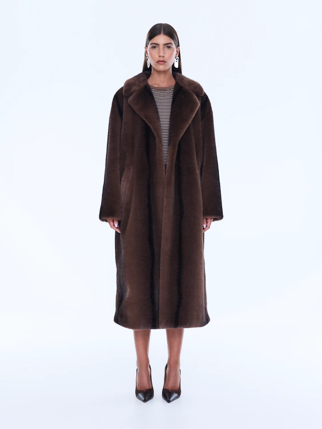 NOVA LONGLINE FAUX FUR JACKET - Image 7