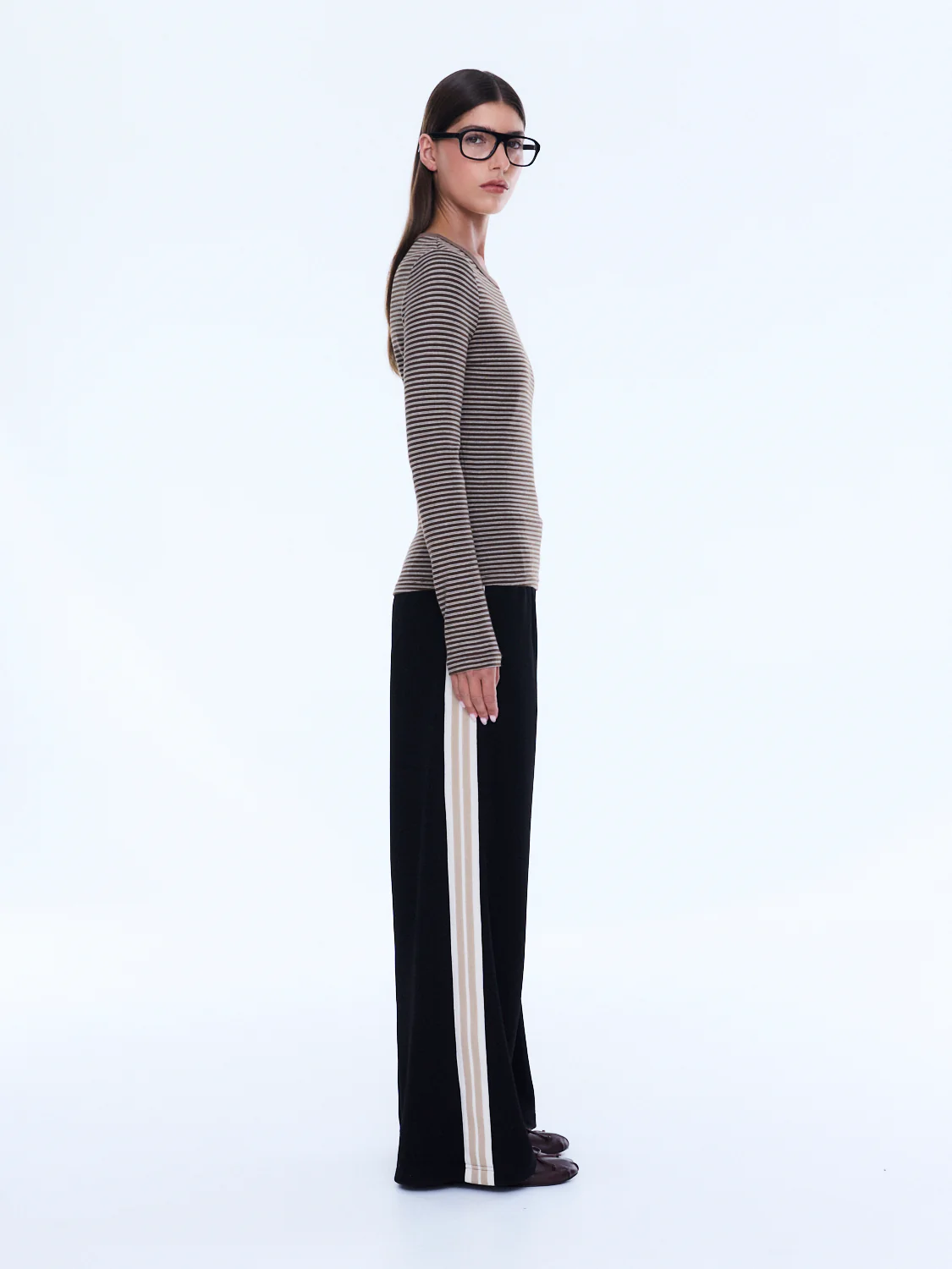 PIPER LONG SLEEVE STRIPE TOP - Image 3